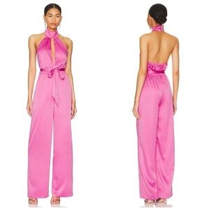MORE TO COME Janece Keyhole Jumpsuit In Pink